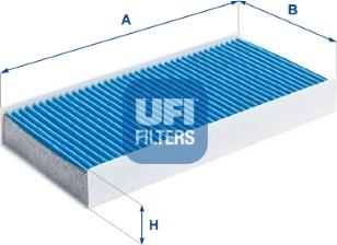 UFI 34.142.00 - Фільтр, повітря у внутрішній простір autocars.com.ua