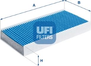 UFI 34.142.00 - Фильтр воздуха в салоне avtokuzovplus.com.ua