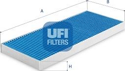 UFI 34.156.00 - Фильтр воздуха в салоне avtokuzovplus.com.ua