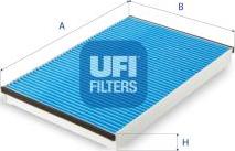 UFI 34.161.00 - Фильтр воздуха в салоне autodnr.net