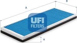 UFI 34.195.00 - Фильтр воздуха в салоне autodnr.net