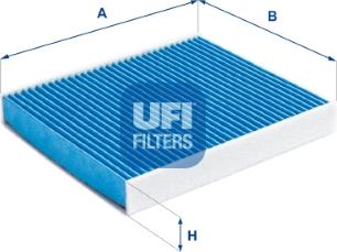 UFI 34.402.00 - Фильтр воздуха в салоне avtokuzovplus.com.ua