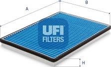 UFI 34.224.00 - Фільтр, повітря у внутрішній простір autocars.com.ua