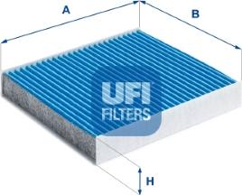 UFI 34.244.00 - Фільтр, повітря у внутрішній простір autocars.com.ua
