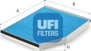UFI 34.261.00 - Фільтр, повітря у внутрішній простір autocars.com.ua