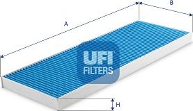 UFI 34.453.00 - Фільтр, повітря у внутрішній простір autocars.com.ua