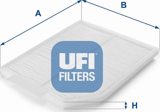 UFI 53.018.00 - Фільтр, повітря у внутрішній простір autocars.com.ua