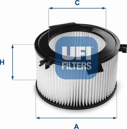 UFI 53.067.00 - Фильтр воздуха в салоне avtokuzovplus.com.ua