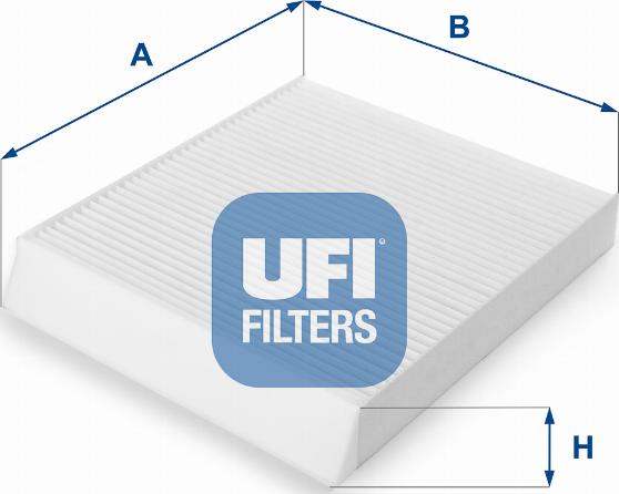 UFI 53.087.00 - Фильтр воздуха в салоне avtokuzovplus.com.ua