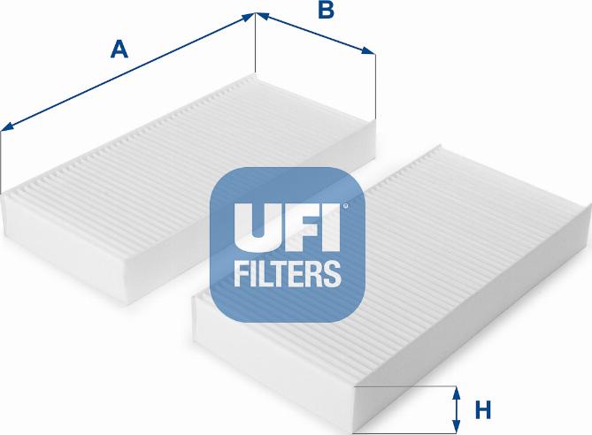 UFI 53.108.00 - Фільтр, повітря у внутрішній простір autocars.com.ua