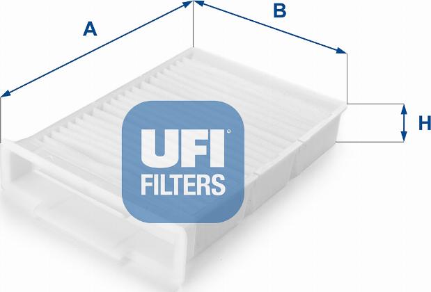 UFI 53.132.00 - Фільтр, повітря у внутрішній простір autocars.com.ua