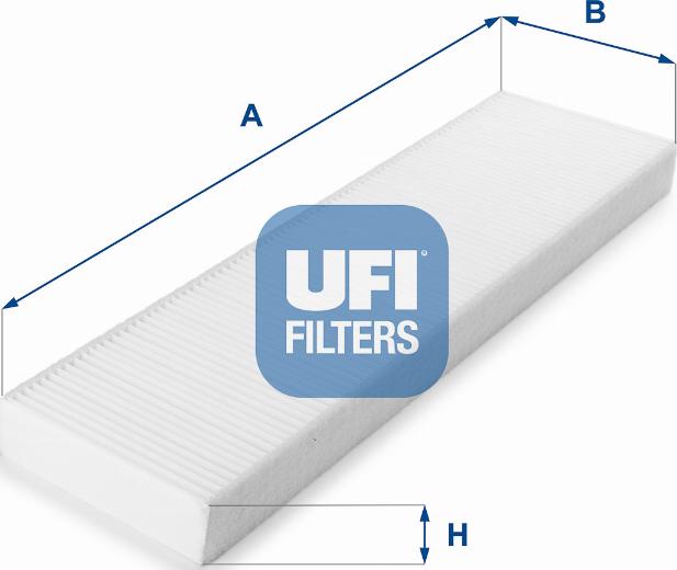 UFI 53.156.00 - Фільтр, повітря у внутрішній простір autocars.com.ua