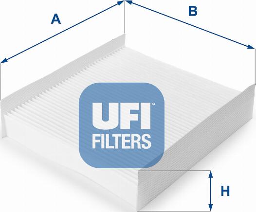 UFI 53.157.00 - Фільтр, повітря у внутрішній простір autocars.com.ua