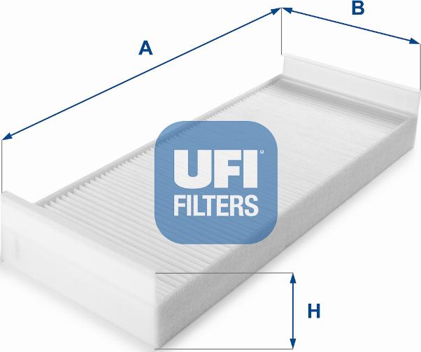 UFI 53.165.00 - Фільтр, повітря у внутрішній простір autocars.com.ua