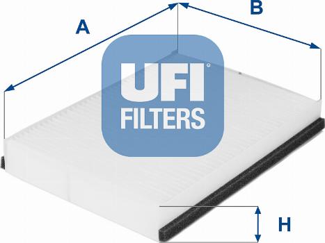 UFI 53.211.00 - Фільтр, повітря у внутрішній простір autocars.com.ua