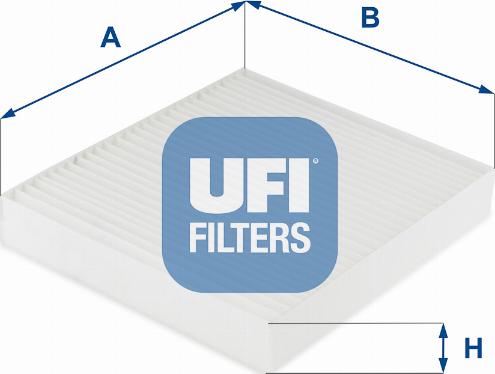 UFI 53.249.00 - Фільтр, повітря у внутрішній простір autocars.com.ua