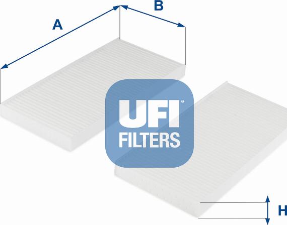 UFI 53.259.00 - Фильтр воздуха в салоне autodnr.net