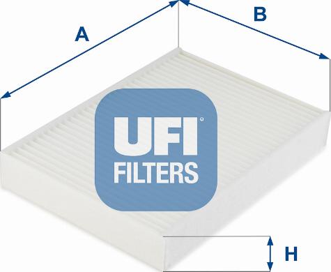 UFI 53.275.00 - Фильтр воздуха в салоне avtokuzovplus.com.ua