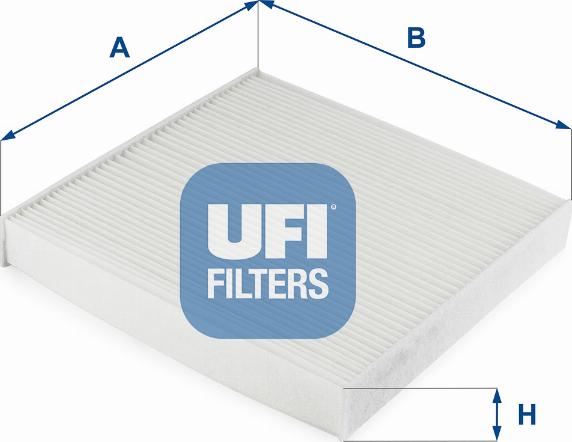 UFI 53.315.00 - Фільтр, повітря у внутрішній простір autocars.com.ua