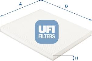 UFI 53.396.00 - Фильтр воздуха в салоне autodnr.net