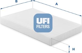 UFI 53.454.00 - Фільтр, повітря у внутрішній простір autocars.com.ua