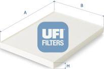 UFI 53.455.00 - Фильтр воздуха в салоне autodnr.net