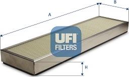 UFI 53.504.00 - Фильтр воздуха в салоне avtokuzovplus.com.ua