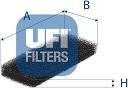 UFI 53.517.00 - Фильтр воздуха в салоне avtokuzovplus.com.ua