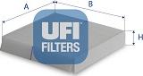 UFI 53.523.00 - Фильтр воздуха в салоне autodnr.net