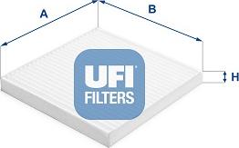 UFI 53.532.00 - Фильтр воздуха в салоне autodnr.net