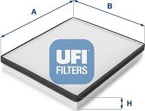 UFI 53.573.00 - Фільтр, повітря у внутрішній простір autocars.com.ua