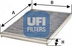 UFI 54.102.00 - Фільтр, повітря у внутрішній простір autocars.com.ua