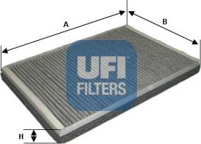 UFI 54.123.00 - Фільтр, повітря у внутрішній простір autocars.com.ua