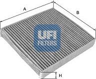 UFI 54.134.00 - Фільтр, повітря у внутрішній простір autocars.com.ua