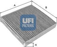 UFI 54.138.00 - Фильтр воздуха в салоне avtokuzovplus.com.ua