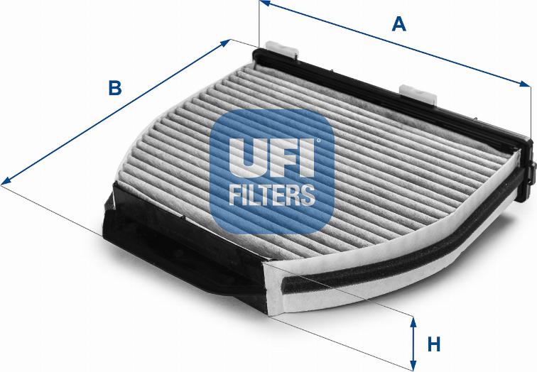 UFI 54.163.00 - Фільтр, повітря у внутрішній простір autocars.com.ua