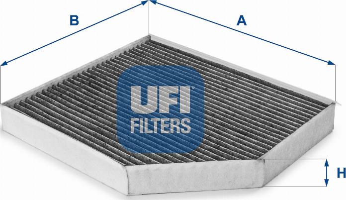 UFI 54.168.00 - Фільтр, повітря у внутрішній простір autocars.com.ua