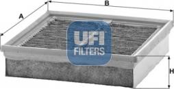 UFI 54.260.00 - Фільтр, повітря у внутрішній простір autocars.com.ua