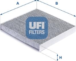 UFI 54.306.00 - Фильтр воздуха в салоне avtokuzovplus.com.ua