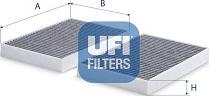 UFI 54.370.00 - Фільтр, повітря у внутрішній простір autocars.com.ua