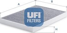 UFI 54.428.00 - Фильтр воздуха в салоне autodnr.net
