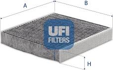 UFI 54.429.00 - Фільтр, повітря у внутрішній простір autocars.com.ua