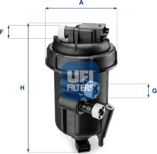 UFI 55.108.00 - Топливный фильтр avtokuzovplus.com.ua