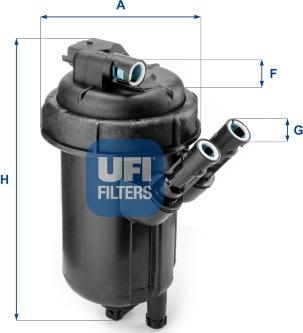 UFI 55.114.00 - Топливный фильтр avtokuzovplus.com.ua