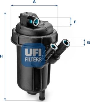 UFI 55.116.00 - Топливный фильтр avtokuzovplus.com.ua
