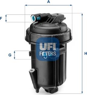 UFI 55.163.00 - Топливный фильтр avtokuzovplus.com.ua