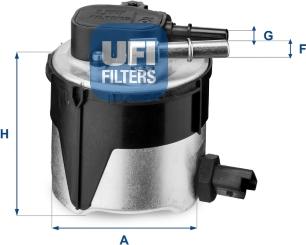 UFI 55.170.00 - Топливный фильтр avtokuzovplus.com.ua
