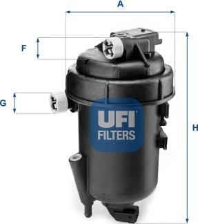 UFI 55.179.00 - Паливний фільтр autocars.com.ua