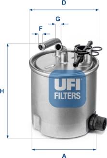 UFI 55.394.00 - Топливный фильтр avtokuzovplus.com.ua