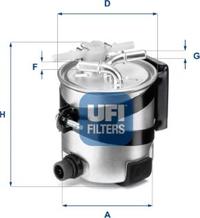 UFI 55.418.00 - Топливный фильтр avtokuzovplus.com.ua